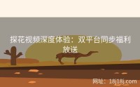 探花视频深度体验：双平台同步福利放送