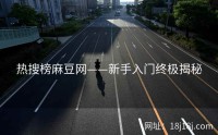 热搜榜麻豆网——新手入门终极揭秘