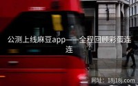 公测上线麻豆app——全程回顾彩蛋连连